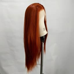 Auburn Brown Lace Front Wig Copper Red Synthetic Lace Front Wig Pre Plucked Wear and Go Glueless Wigs for Women