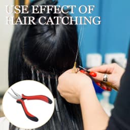 Professional Hair Extension Kit with Beads,Pliers, Pulling Hook, Threads, Needle - Metal Tools for All Hair Types,