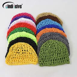 Colored Mesh Hair Nets For Sleeping Crochet Hair Net Sleeping Cap Long Curly Headwear Protector Mesh Chef Hats Bun Lifting Strap
