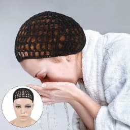 Colored Mesh Hair Nets For Sleeping Crochet Hair Net Sleeping Cap Long Curly Headwear Protector Mesh Chef Hats Bun Lifting Strap