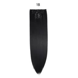 24 Inches Synthetic Long Straight Hairstyle 16 Clips 6Pcs/Set Hair Extensions Blonde Black Hairpieces Heat Resistant For Women
