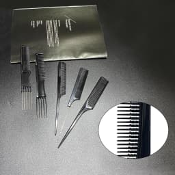 10-Pieces Hairdressing Comb Set, Hairdressing Comb Set, Salon Anti-Static Stylist Comb and Clip Set