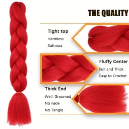24Inch Synthetic Long Box Jumbo Braiding Hair Extensions Yaki Straight Texture for Women Dreadlocks