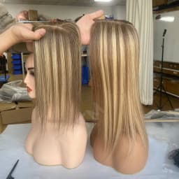 7x11cm 10x12cm Human Hair Topper Black Brown Blonde Skin Scalp Clip in Topper Hair Pieces Straight Human Hair Toppers For Women