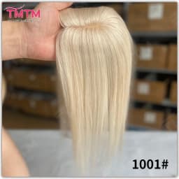 7x11cm 10x12cm Human Hair Topper Black Brown Blonde Skin Scalp Clip in Topper Hair Pieces Straight Human Hair Toppers For Women