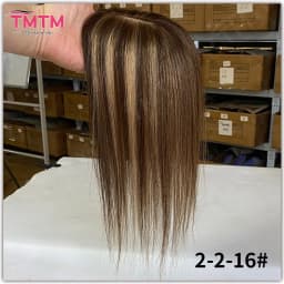 7x11cm 10x12cm Human Hair Topper Black Brown Blonde Skin Scalp Clip in Topper Hair Pieces Straight Human Hair Toppers For Women