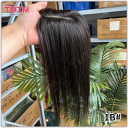 7x11cm 10x12cm Human Hair Topper Black Brown Blonde Skin Scalp Clip in Topper Hair Pieces Straight Human Hair Toppers For Women