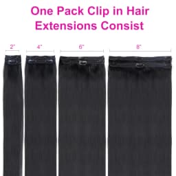 Straight Clip In Human Hair Extensions Brown Unprocessed Hair Extensions Full Head Brazilian Hair Seamless Clip Ins Extension