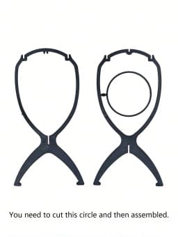 1/2/3pcs Folding Wig Stand Plastic Portable Hat Display Stand Adjustable Durable Barbershop Fashion Model Holder Home Salon Use