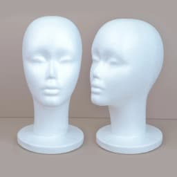 Female Mannequin Head Polystyrene Foam Hat Glasses Display Hat Wig Display Stand Rack Mannequin Manikin Head Model