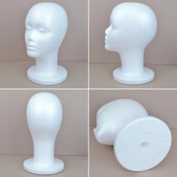 Female Mannequin Head Polystyrene Foam Hat Glasses Display Hat Wig Display Stand Rack Mannequin Manikin Head Model