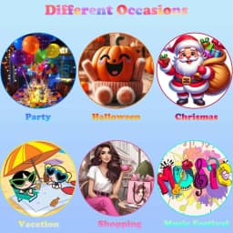 12PCS/Pack Colored Party Highlights Clip-in Hair Extensions for Girls 22 Inches Omber Colors Straight Hair Synthetic Hairpieces