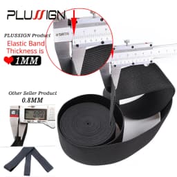 5Meters Width 1.5-4cm Black Elastic Band For Wigs Spandex Belt Trim Sewing/Ribbon Clothes Flex Sewing Material Elastic Wig Bands