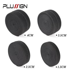 5Meters Width 1.5-4cm Black Elastic Band For Wigs Spandex Belt Trim Sewing/Ribbon Clothes Flex Sewing Material Elastic Wig Bands