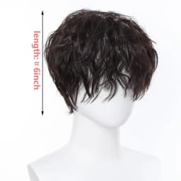  Men's Synthetic Adult Kinky Curly Wig, High Temperature Fiber, 150% Density, with Buckle Net Cap, Daily Wear, Wig Cap