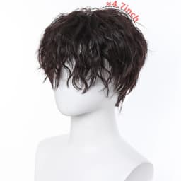  Men's Synthetic Adult Kinky Curly Wig, High Temperature Fiber, 150% Density, with Buckle Net Cap, Daily Wear, Wig Cap