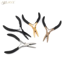 ARLANY Hair Extension Pliers for Micro Beads Anti-Slip Microlink Pliers for Weft Extensions Hair Tinsel Keratin Bonding Removal