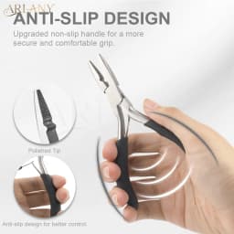 ARLANY Hair Extension Pliers for Micro Beads Anti-Slip Microlink Pliers for Weft Extensions Hair Tinsel Keratin Bonding Removal