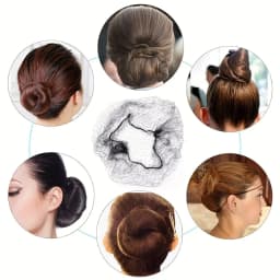 20/60/100Pcs Nylon Hair Net for Bun Black Blonde Brown 5mm Durable Mesh Hair Styling Tool for Wigs Hair Net for Hair Style