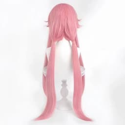 Anime he Future Diary Gasai Yuno Wig Halloween Party for Cosplay Pink Costume Wig long ponytai Synthetic Hair Party Wigs