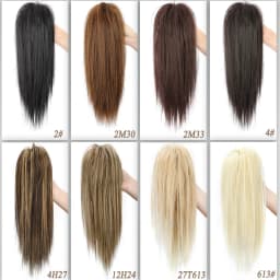 14Inch Synthetic Straight Ponytail Extension Claw Clip On Hairpiece Soft Pony Tail Heat Resistant Fiber For Women Daily Use