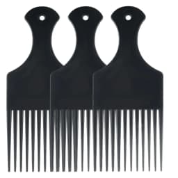 Afro Pick Comb For African American Hair Wide Tooth Detangle Styling Comb For Curly Kinky Wig Braiding Hairdressing Tool