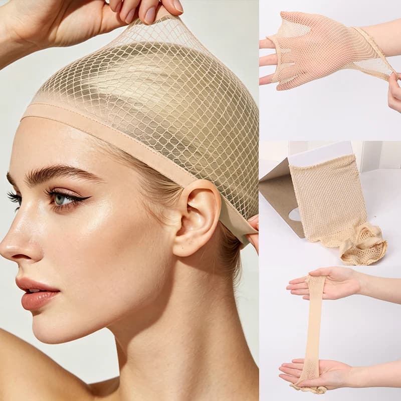 Black Wig Caps Mesh Wig Caps Non-Slip Breathable And Elastic Nylon Wig Caps in Stretchable High-Elasticity And Durable Hair Nets