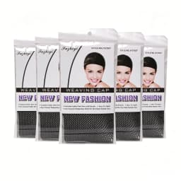 1/5/10/15/20/30Pcs High-Quality Stretchable Elastic Hairnets Black Wig Making Cap Cool Cosplay Weaving Hair Net Stretch Hairnets