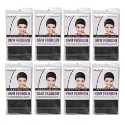 1/5/10/15/20/30Pcs High-Quality Stretchable Elastic Hairnets Black Wig Making Cap Cool Cosplay Weaving Hair Net Stretch Hairnets