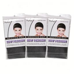 1/5/10/15/20/30Pcs High-Quality Stretchable Elastic Hairnets Black Wig Making Cap Cool Cosplay Weaving Hair Net Stretch Hairnets