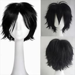 Multicolor Layered Short Spiky Synthetic Wig Unisex Anime Male Character Halloween Party Convention Game Cosplay Daily Fashion