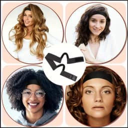 Comfortable Lace Melt Wig Band with Ear Hanger - Adjustable Wrap for Scarf, Black Lace Edge Band for Wigs, Stylish Headband
