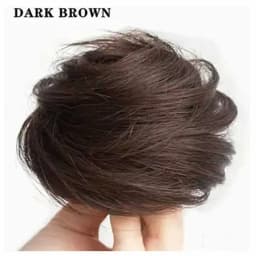 Synthetic Easy Wear Bun Ponytail Hair Accessories Scrunchies Wavy Stretchy Chignon Bun Hair With Elastic Rubber Band For Women