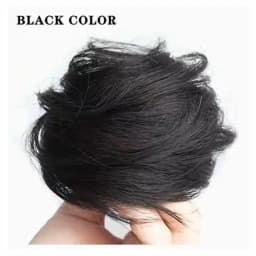 Synthetic Easy Wear Bun Ponytail Hair Accessories Scrunchies Wavy Stretchy Chignon Bun Hair With Elastic Rubber Band For Women