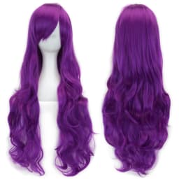 Soowee Curly Long Synthetic Hair Green Wig Hairpiece Pink Black Party Hair Cosplay Wigs for Women