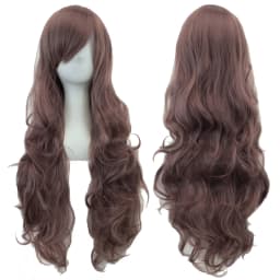 Soowee Curly Long Synthetic Hair Green Wig Hairpiece Pink Black Party Hair Cosplay Wigs for Women