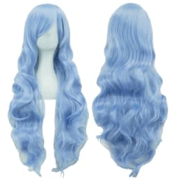 Soowee Curly Long Synthetic Hair Green Wig Hairpiece Pink Black Party Hair Cosplay Wigs for Women