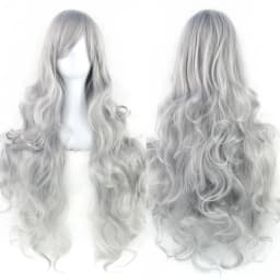Soowee Curly Long Synthetic Hair Green Wig Hairpiece Pink Black Party Hair Cosplay Wigs for Women