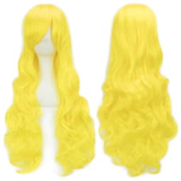 Soowee Curly Long Synthetic Hair Green Wig Hairpiece Pink Black Party Hair Cosplay Wigs for Women
