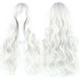 Soowee Curly Long Synthetic Hair Green Wig Hairpiece Pink Black Party Hair Cosplay Wigs for Women