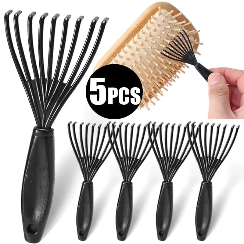 Plastic Mini Comb Cleaner Embedded Hair Brush Hair Remover Household Handle Cleaning Brushes Cleaners Special for Real Hair Wigs