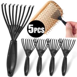 Plastic Mini Comb Cleaner Embedded Hair Brush Hair Remover Household Handle Cleaning Brushes Cleaners Special for Real Hair Wigs