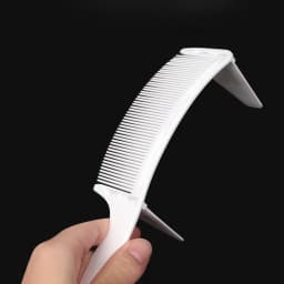 1 Piece of New Professional Barber Hair Cutting Curved Positioning Comb Heat-Resistant Flat Top Comb Special for Real Hair Wigs