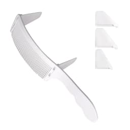 1 Piece of New Professional Barber Hair Cutting Curved Positioning Comb Heat-Resistant Flat Top Comb Special for Real Hair Wigs