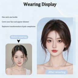 Wig Patches for Women with Fluffy Hair on the Top of the Head Natural and Seamless Hair Coverage White Hair Replacement Patches