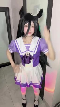 Manhattan Cafe Umamusume Pretty Derby Cosplay Long Black Straight Heat Resistant Synthetic Wig Yugen Rose Yanagi Midori Sayo Wig