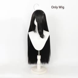 Manhattan Cafe Umamusume Pretty Derby Cosplay Long Black Straight Heat Resistant Synthetic Wig Yugen Rose Yanagi Midori Sayo Wig