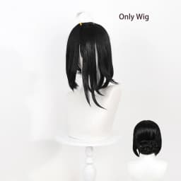 Manhattan Cafe Umamusume Pretty Derby Cosplay Long Black Straight Heat Resistant Synthetic Wig Yugen Rose Yanagi Midori Sayo Wig
