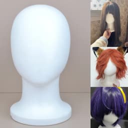Foam Mannequin Head Stable Lightweight Wig Display Stand for Jewelry Headwear Hat Display Stand Manikin Head Foam Head Model