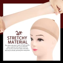 Wig Cap 2PCS Nylon Wig Caps Black Nude Wig Caps for Women Stocking Wig Caps for Halloween Cosplay for Women Men Kids Daily Use